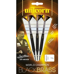 Unicorn Fléchettes Black Brass Gary Anderson pointe nylon