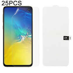 Wewoo Film protecteur avant à couverture intégrale en d'hydrogel doux de 25 PCS avec alcool coton + carte à gratter pour Galaxy S10 E