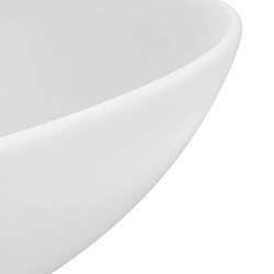 Acheter vidaXL Lavabo de salle de bain Céramique Blanc mat Rond