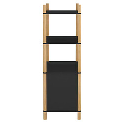 Avis vidaXL Buffet haut Noir 80x40x121 cm Bois d'ingénierie