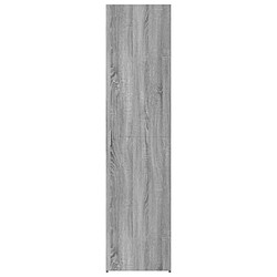 Avis vidaXL Buffet haut sonoma gris 45x42,5x185 cm bois d'ingénierie