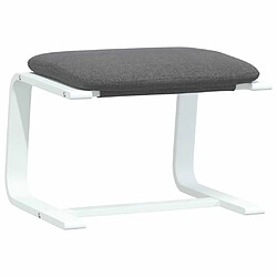 Maison Chic Repose-pied,Tabouret confortable Gris foncé 51x41x40 cm Tissu -MN94458