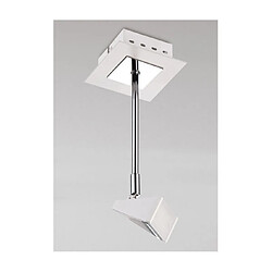 Luminaire Center Spot Filippo Blanc mat, chrome poli