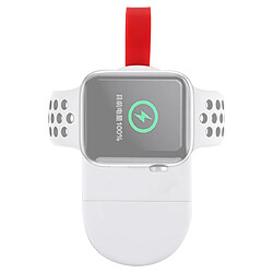 Wewoo Chargeur magnétique portable universel sans fil pour Apple Watch séries 5 & 4 & 3 & 2 & 1 blanc