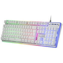 Avis Mars Gaming MCPXWFR clavier Souris incluse USB Français Blanc