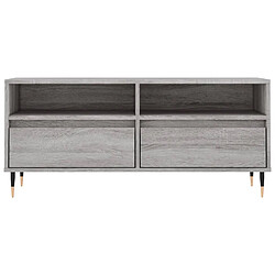 Acheter vidaXL Meuble TV sonoma gris 100x34,5x44,5 cm bois d'ingénierie