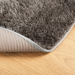 Acheter vidaXL Tapis ISTAN à poils longs aspect brillant gris Ø 200 cm