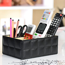 Avis Universal Boîte de rangement en cuir PU de luxe de haute qualité Cosmétique Télécommande Porte-téléphone Home Office Maquillage Organisateur