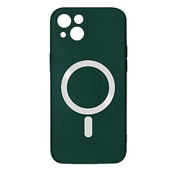 Avizar Coque pour iPhone 14 Plus Compatible Magsafe Semi Rigide Soft-Touch vert foncé