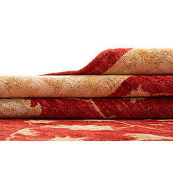 Vidal Tapis de laine 292x255 rouge Kaizar pas cher