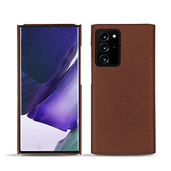 Coque cuir Samsung Galaxy Note20 Ultra - Coque arrière - Marron délicat ( Pantone #95614d) - NOREVE