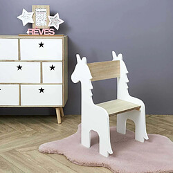 The Home Deco Kids Chaise enfant en bois Animal Licorne.