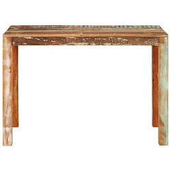 vidaXL Table de salle à manger 110x55x76cm Bois massif de récupération