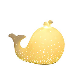 Universal Créatif céramique mignonne baleine lampe à LED chambre à coucher thème lampe à chambre cadeaux enfants dessin animé table à manger chaude lampe à table | lampe à LED