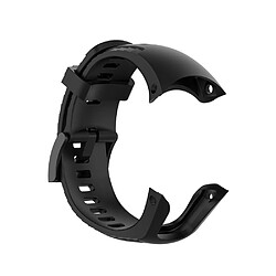 Avis Bracelet en silicone souple noir pour votre Suunto 5 22.5mm