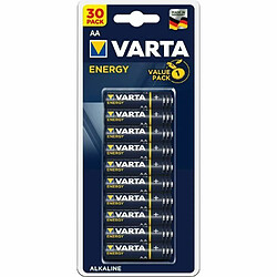 VARTA Pack family de 30 piles alcalines Energy AA (LR06) 1,5V