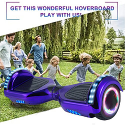 YOMME MOBILITÉ Hoverboard 6.5" Violet Chromé pas cher