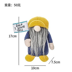 Universal 17 cm Fête des Pères Poupée sans visage Nouvelle peluche Bonnet à barbe longue Jambes courtes Goblin Toys