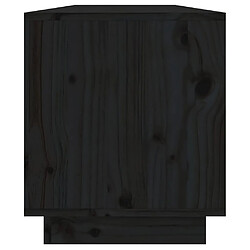 Acheter vidaXL Meuble TV Noir 110,5x34x40 cm Bois de pin massif