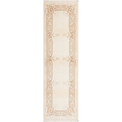 Vidal Tapis de couloir en laine 302x84 beige Darya