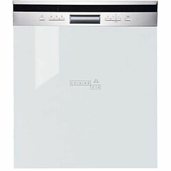 Cuisineandcie - Façade pour lave-vaisselle semi-intégrable Eco Blanc Brillant L 60 cm