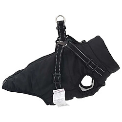 Avis vidaXL Manteau pour chiens avec harnais imperméable réfléchissant 2XL