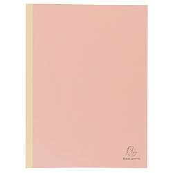 Chemise Exacompta 24 x 32 cm dos toilé 3 cm rose - Paquet de 25