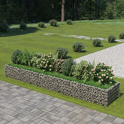 Maison Chic Jardinière,Lit surélevé - Bac à fleurs - pot de fleur à gabion Acier galvanisé 450x90x50 cm -GKD41979