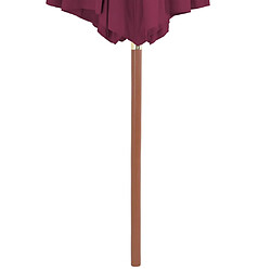 Acheter Maison Chic Parasol Jardin | Parasol avec mat en bois 300 cm Rouge bordeaux - GKD46777