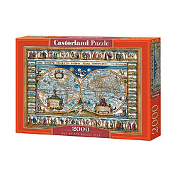 Castorland Puzzle 2000 pièces : carte du monde