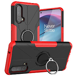 Coque en TPU 2-en-1, anti-chutte avec béquille pour votre OnePlus Nord CE 5G - rouge