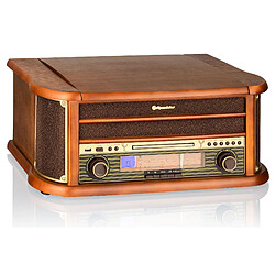 Roadstar ROAHIF1993DBT HiFi rétro Bois avec Tourne-disques (Bluetooth, FM, CD) Couleur Bois pas cher