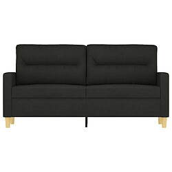 Avis Maison Chic Canapé à 2 places,Sofa de Salon,Canapé droit Noir 140 cm Tissu -GKD529915