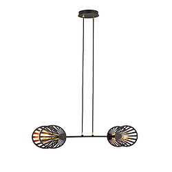 EPIKASA Suspension Playa, Noir, Acier, 83x100x14 cm