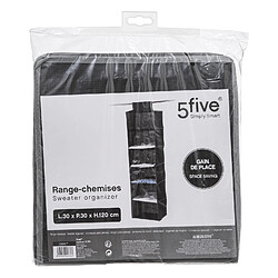 Five Simply Smart Range chemise 6 cases - Noir