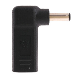 Avis Wewoo Chargeur Adaptateur USB coudé / femelle de type c à connecteur mâle à fiche de 4,5 x 3,0 mm noir