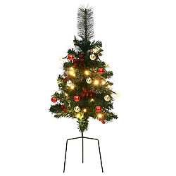 Avis vidaXL Arbre de Noël artificiel pré-éclairé d'allée 2 pcs 76 cm PVC