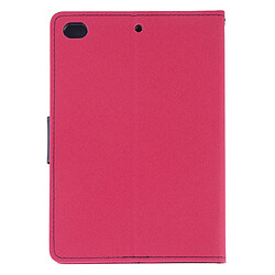 Avis Wewoo Housse Étui Coque en cuir à rabat horizontal FANCY DIARY pour iPad Mini 2019avec porte-cartes et porte-cartesavec porte-monnaie Magenta