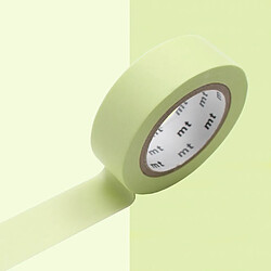 Masking tape unicolore pastel - Vert citron - 1,5 cm x 7 m