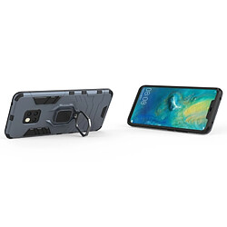 Wewoo Coque Housse de protection antichoc PC + TPU pour HuMate 20 Pro, avec support d'anneau magnétique (bleu marine) pas cher