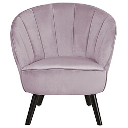 Acheter Beliani Fauteuil DALA Velours Rose