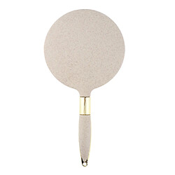 Acheter miroir de poche en plastique portable pour maquillage de vanité salon de voyage à domicile beige