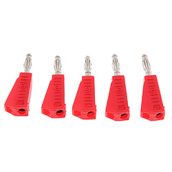 5pieces 4mm Banana Plug pour Sondes de Test Instrument Instrument Meter Connector jaune