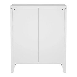 Acheter Helloshop26 Commode stylée meuble de rangement pratique métallique acier 72 x 60 x 40 cm blanc 03_0006836