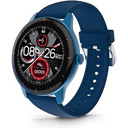 Chrono Montre Connectée Femmes Hommes CR1 1.28" Écran Tactile Complet, Montre Connectée IP68 avec Podomètre de Suivi du Sommeil et Moniteur de Fréquence Cardiaque 14 Modes Sportifs Android iOS,bleu