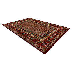 Avis RUGSX Tapis en laine KASHQAI 4301 300 oriental, cadre terre cuite vert 240x340 cm