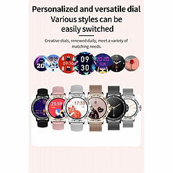 Avis Cf12 Femmes Montre Intelligente Bluetooth 5.2 Appel Surveillance De La Pression Artérielle Sport Smartwatch Argent