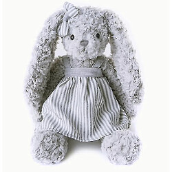 Universal Dravant la poupée lapin gris fleur torsadé peluche en peluche