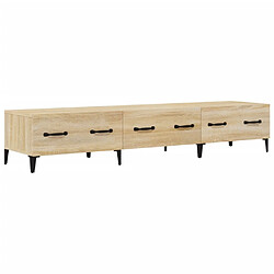 Maison Chic Meuble TV scandinave - Banc TV pour salon Chêne sonoma 150x34,5x30 cm Bois d'ingénierie -MN49295