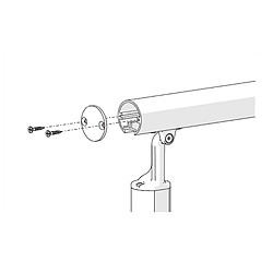 Avis Kordo Opalu - Embout main courante, aluminium